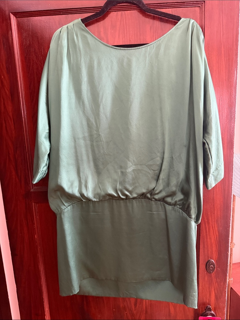 Emerald Green Silk Tunic / Dress